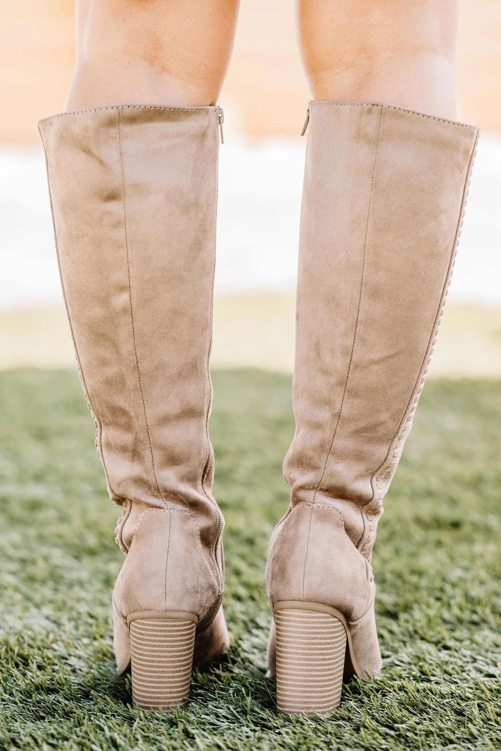 Give You The World Taupe Brown Boots