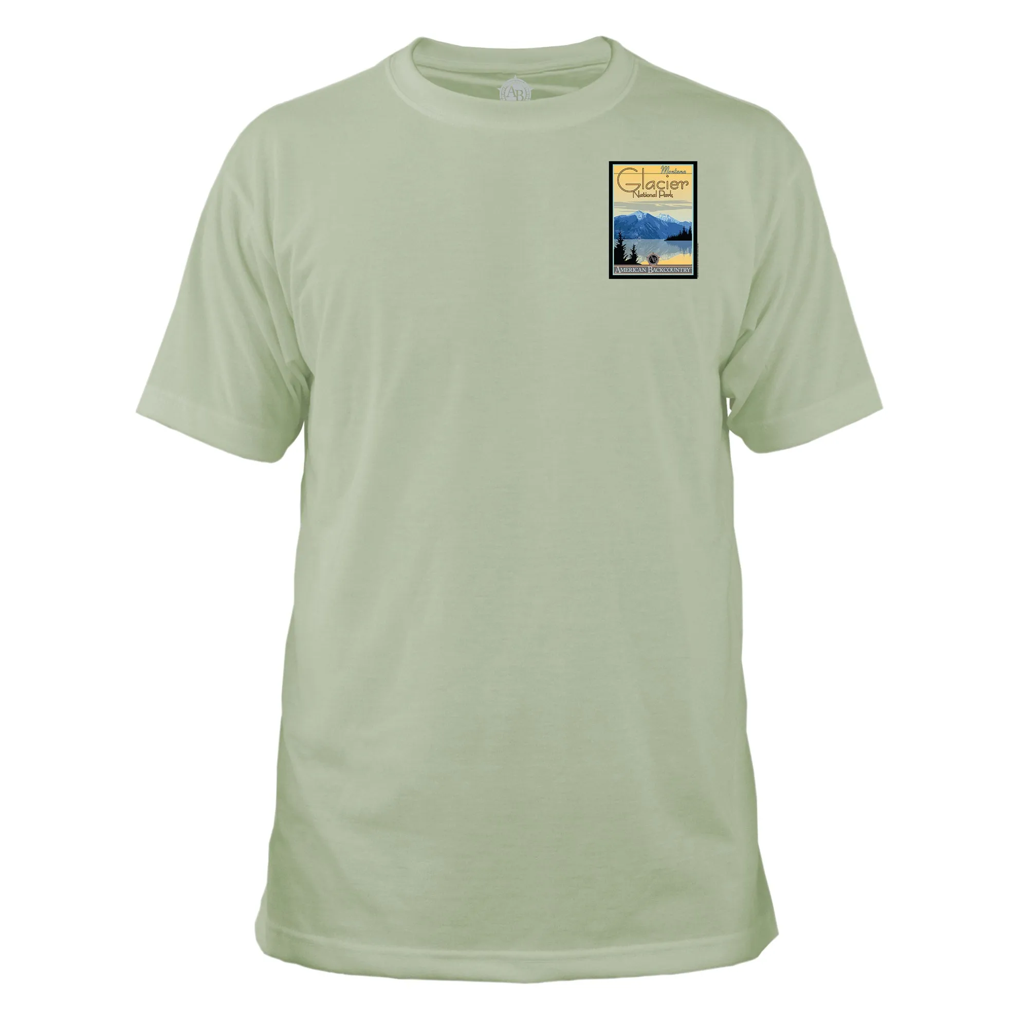 Glacier National Park Vintage Destinations Basic Crew T-Shirt