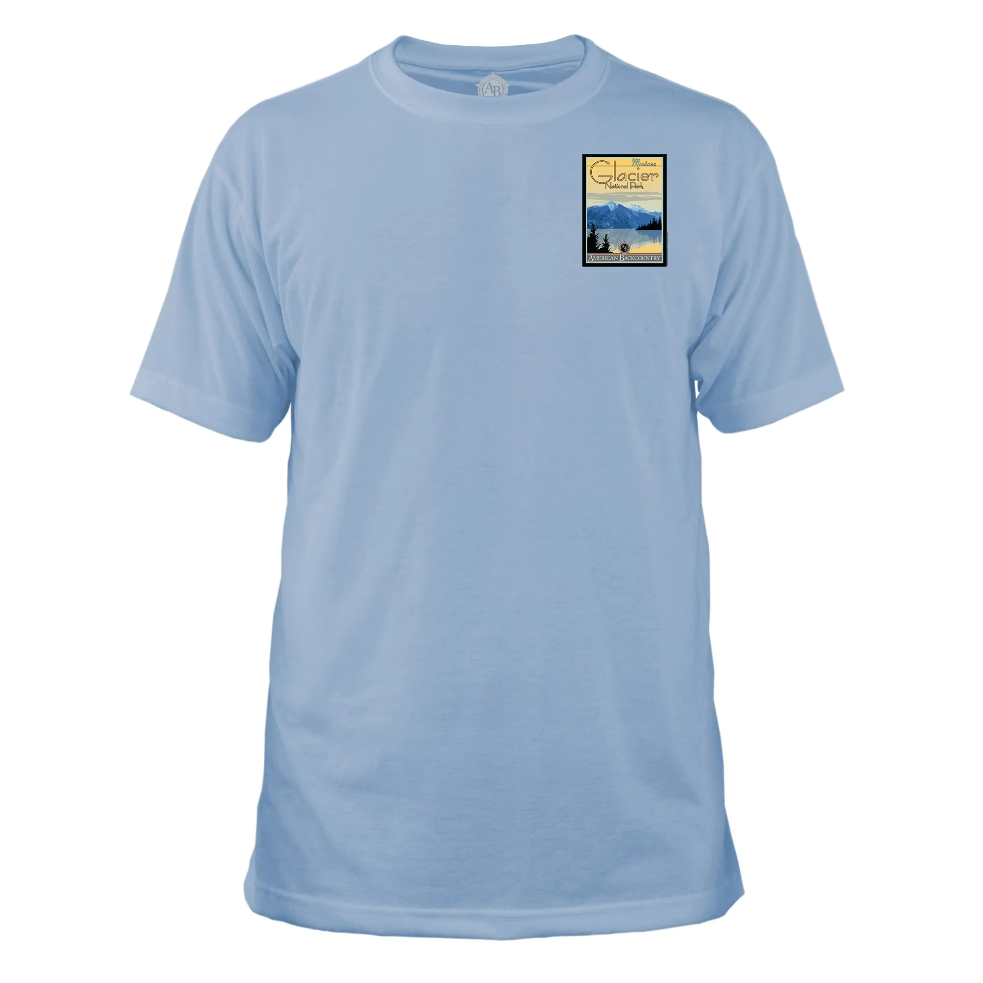 Glacier National Park Vintage Destinations Basic Crew T-Shirt