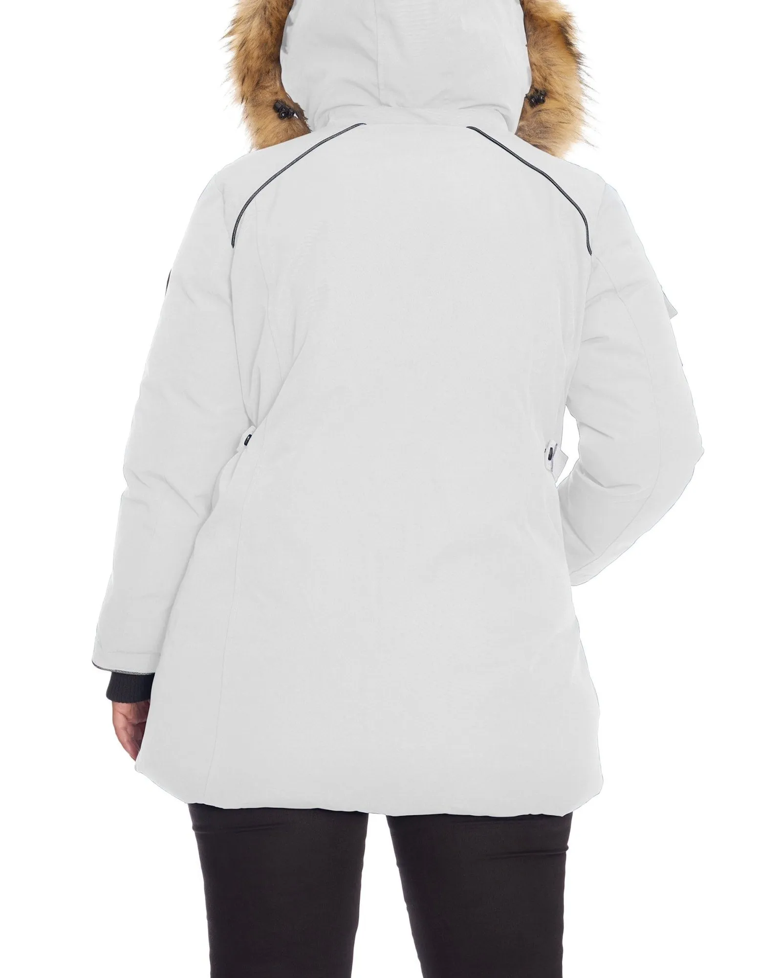 GLACIER | Vegan Down Recycled Parka Winter Jacket | White