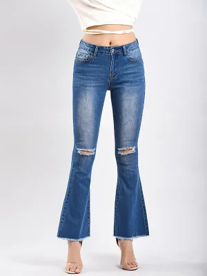 Glamorous Bell-bottom Jean Pants