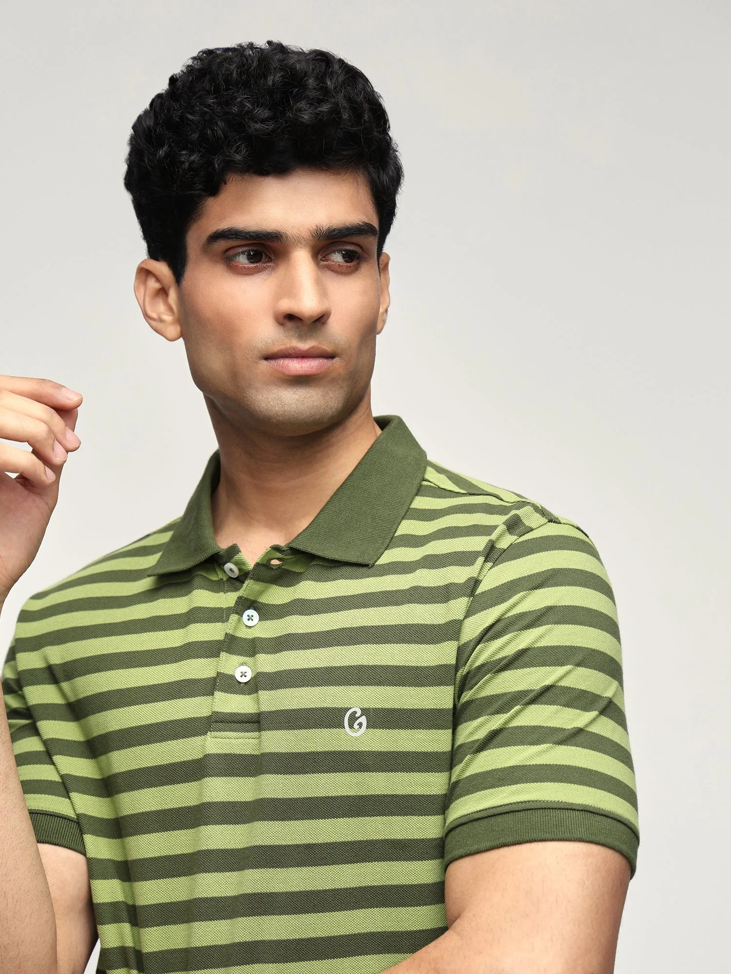 Gloot Yarn Dyed Polo Green