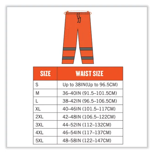 Glowear 8915 Class E Hi-vis Rain Pants, 2x-large, Orange, Ships In 1-3 Business Days