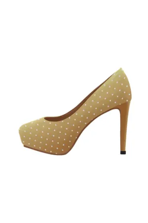 Golden Polka dot High Heels