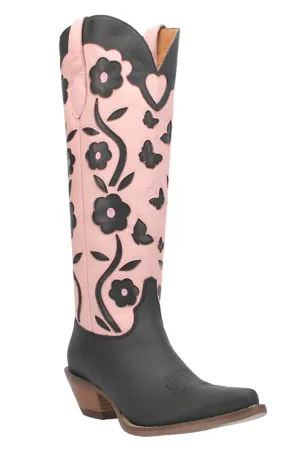 Goodness Gracious Leather Boot in Black