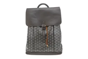 Goyard Grey Goyardine Canvas and Clamecy Leather Alpin MM Bacpack