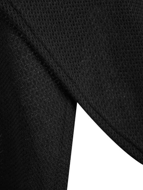 Graceful Hem Buttoned Turtleneck Sweater
