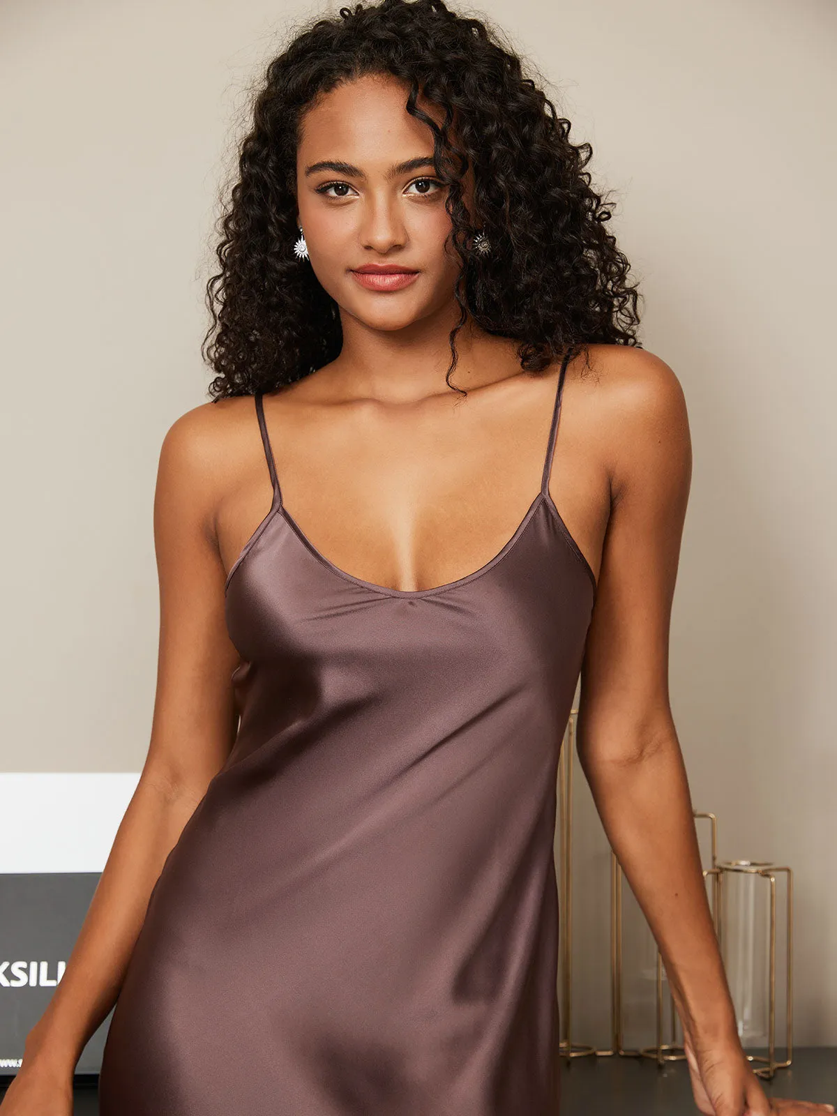 Graceful Pure Silk Long Dress