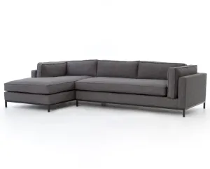 GRAMMERCY 2-PIECE LEFT CHAISE SECTIONAL, BENNETT CHARCOAL