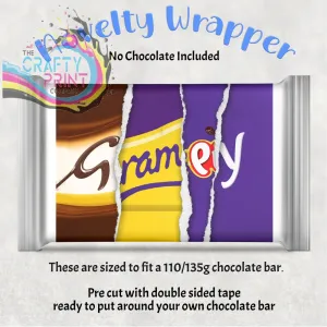 Grampy Chocolate Bar Wrapper