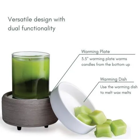Gray Texture Wax Warmer