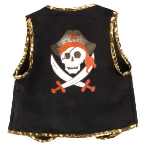 Great Pretenders Pirate Vest with Eye Patch (Size 4-7)