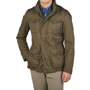 Green Washed Cotton Field Jacket