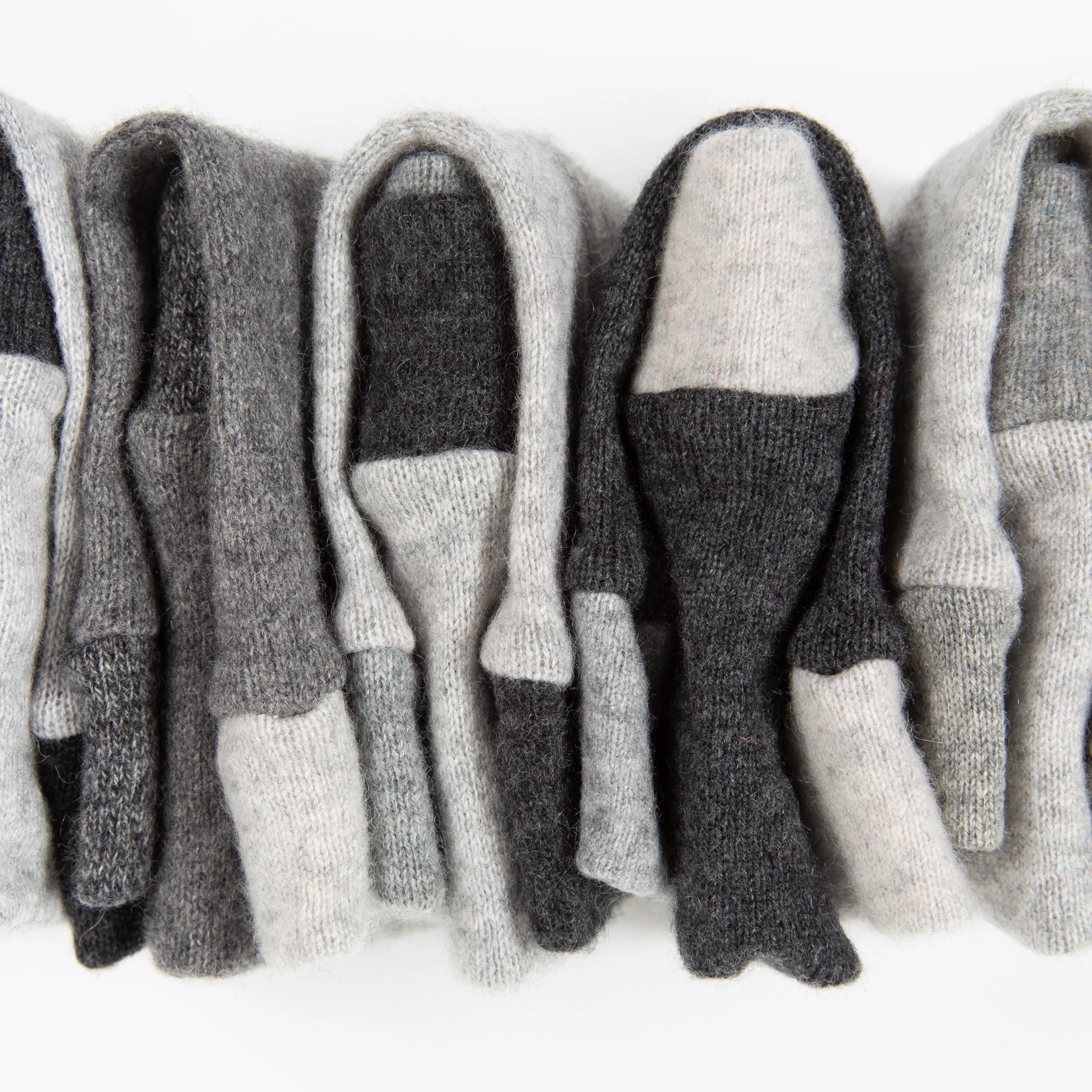 Grey Mix Cashmere Wrist Warmer