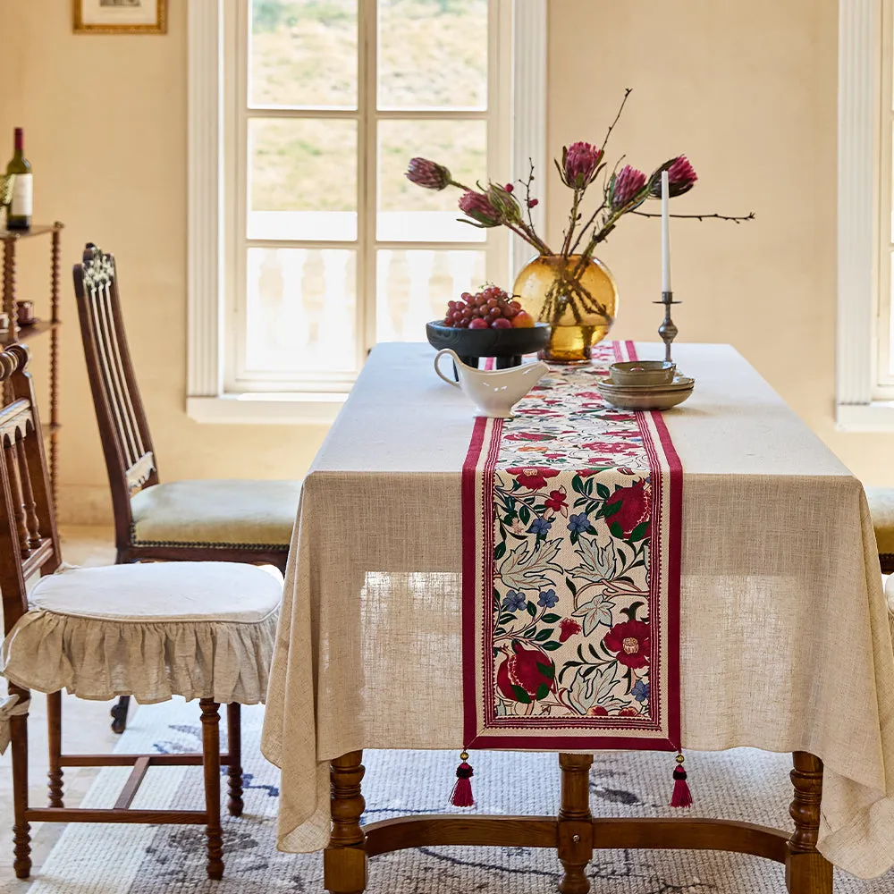 Guava Warm Tone Printed Table Runner