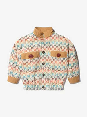 Gucci Girls Canvas GG Jacquard Jacket