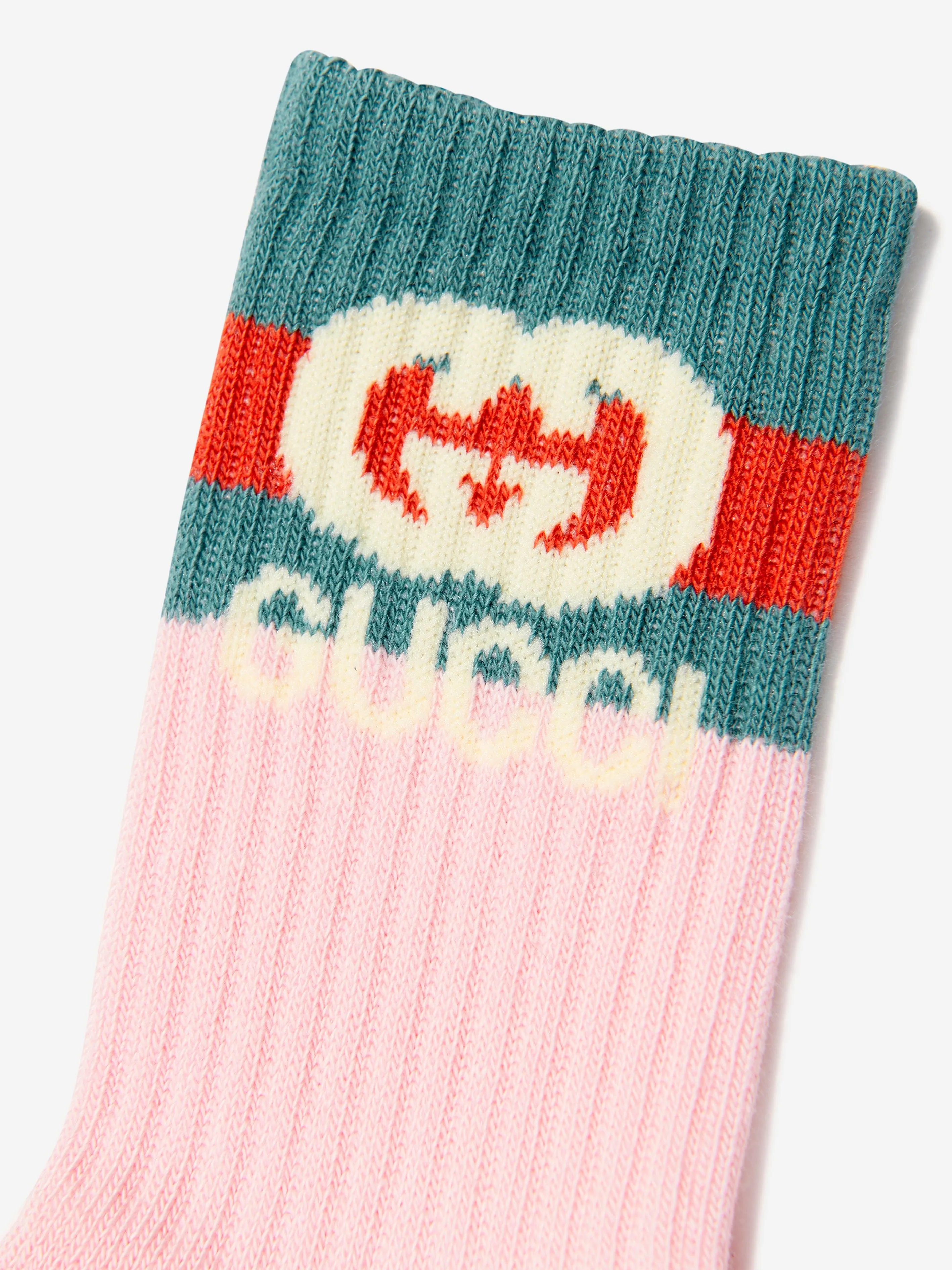Gucci Girls GG Logo Socks in Pink
