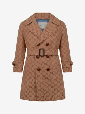 Gucci Kids Coat - Beige GG Canvas Coat