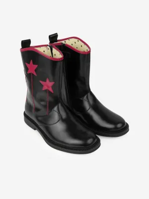 Gucci Kids Leather Cowboy Boots