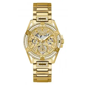Guess Ladies Queen Stainless Steel Gold Tone Watch GW0464L2