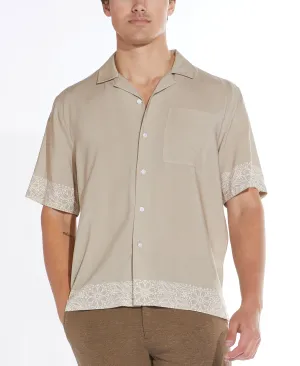 Gustavo Relaxed Fit Resort Shirt (Khaki)