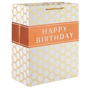 Hallmark 13'' Happy Birthday Hexagons Large Gift Bag