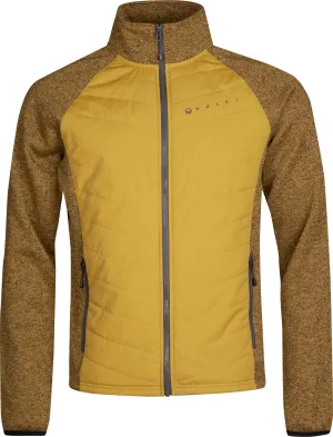 Halti Men&#x27;s Streams Hybrid Knit Layer Jacket Dried Tobacco Yellow Melange | Buy Halti Men&#x27;s Streams Hybrid Knit Layer Jacket Dried Tobacco Yellow Melange here | Outnorth