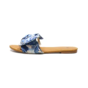 H&M Sliders Fabric Blue Colour For Women