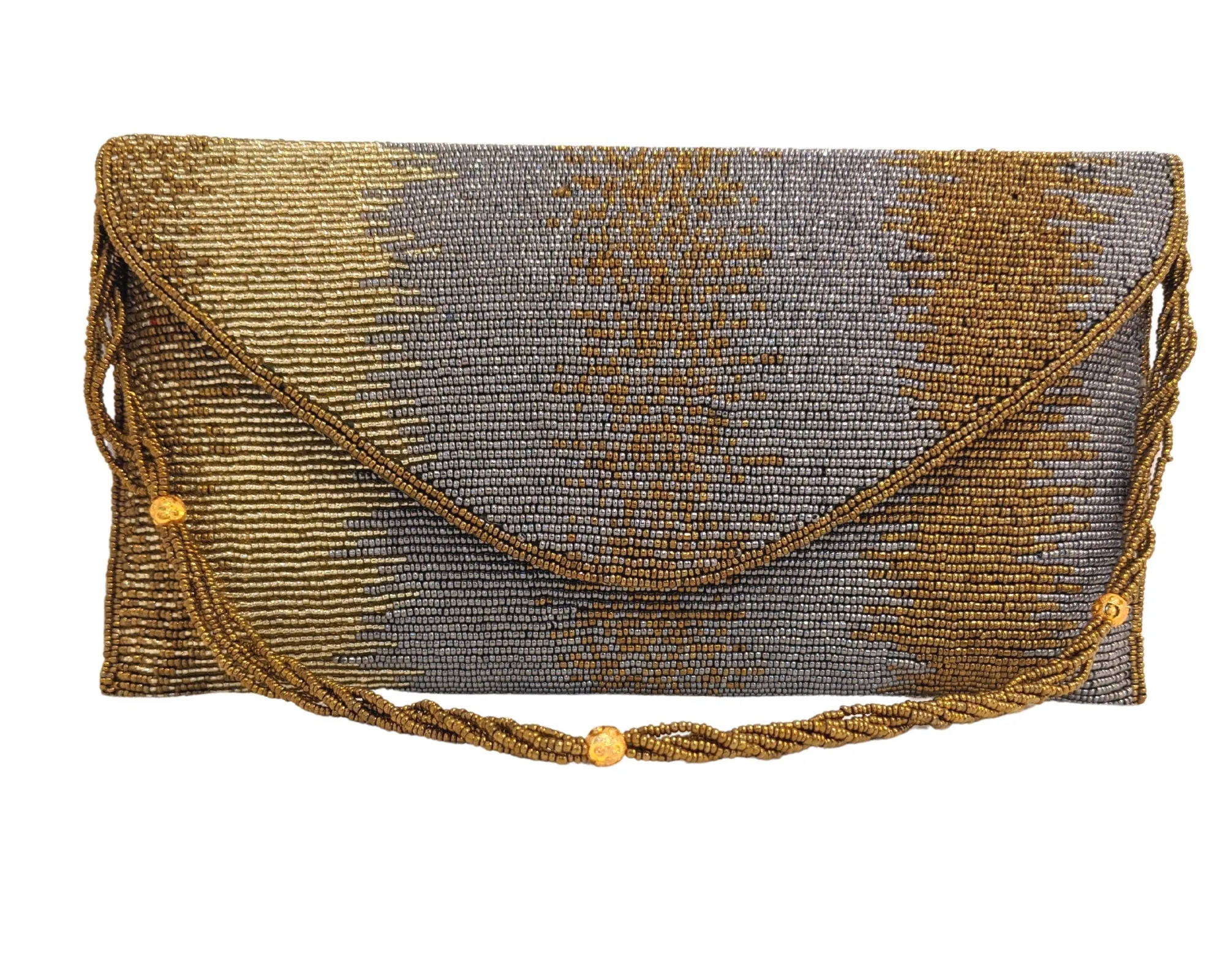 Hand Beaded Wrist-let Envelope Purse