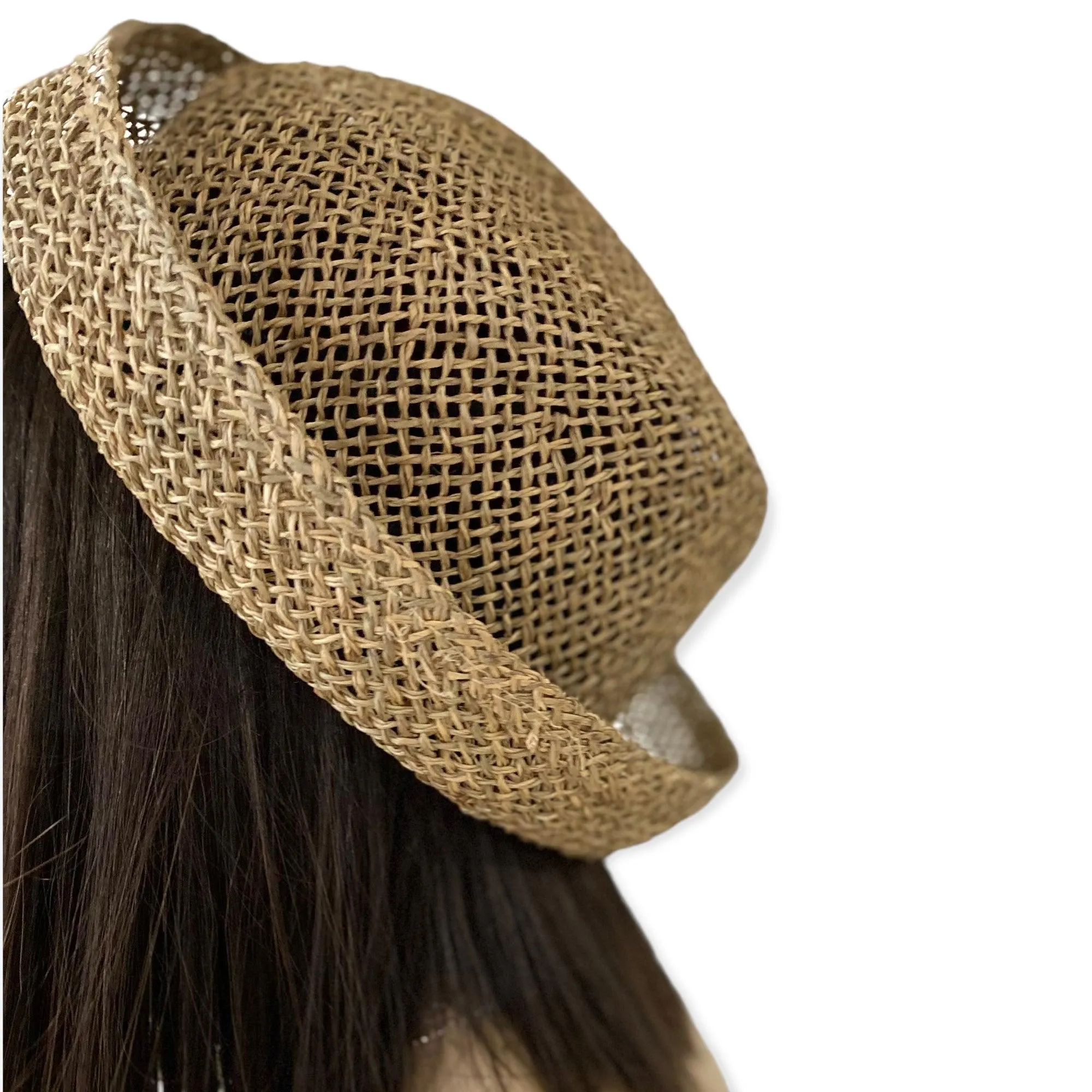 Hand-Woven Seagrass Summer Cloche Hat