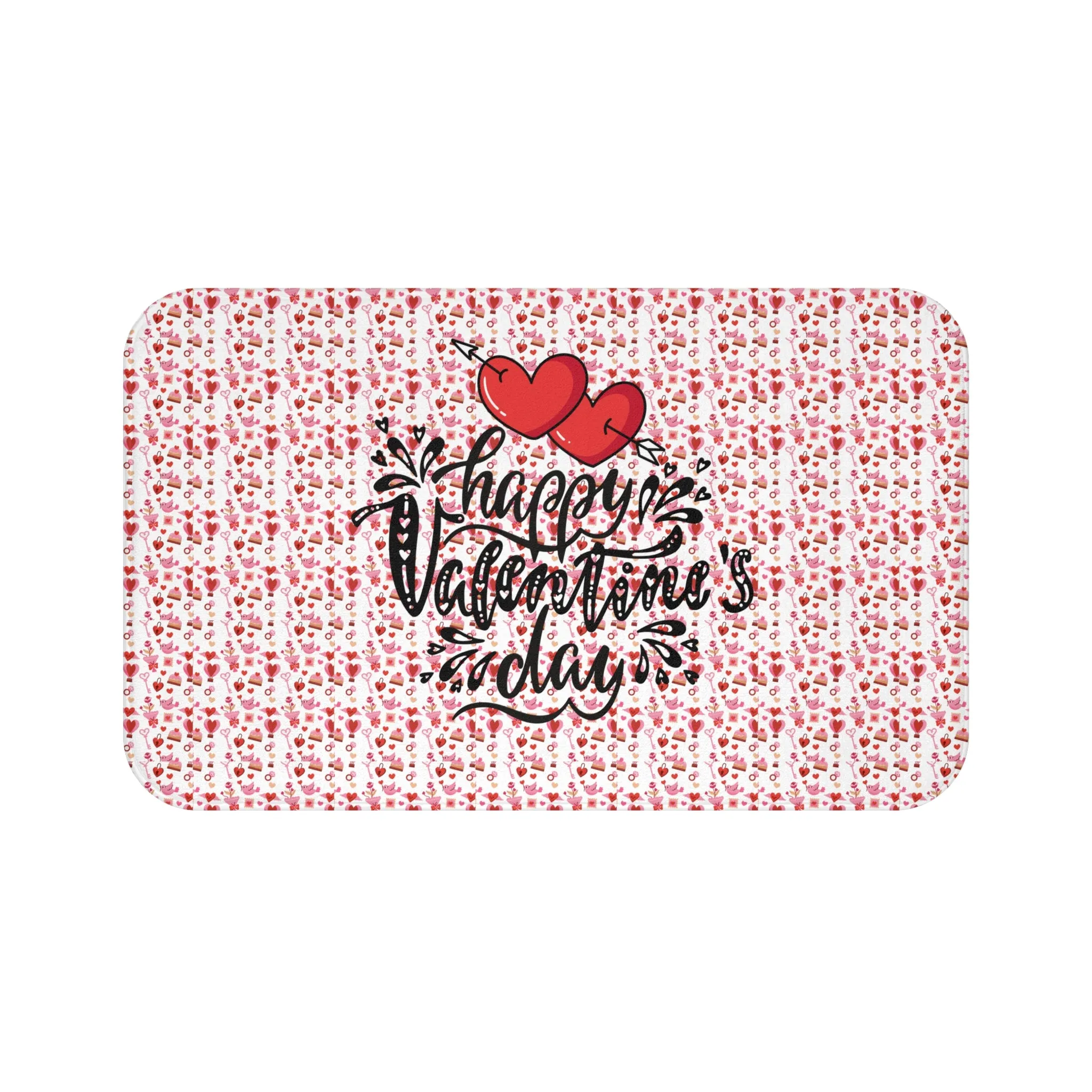 Happy Valentines Day Bath Mat