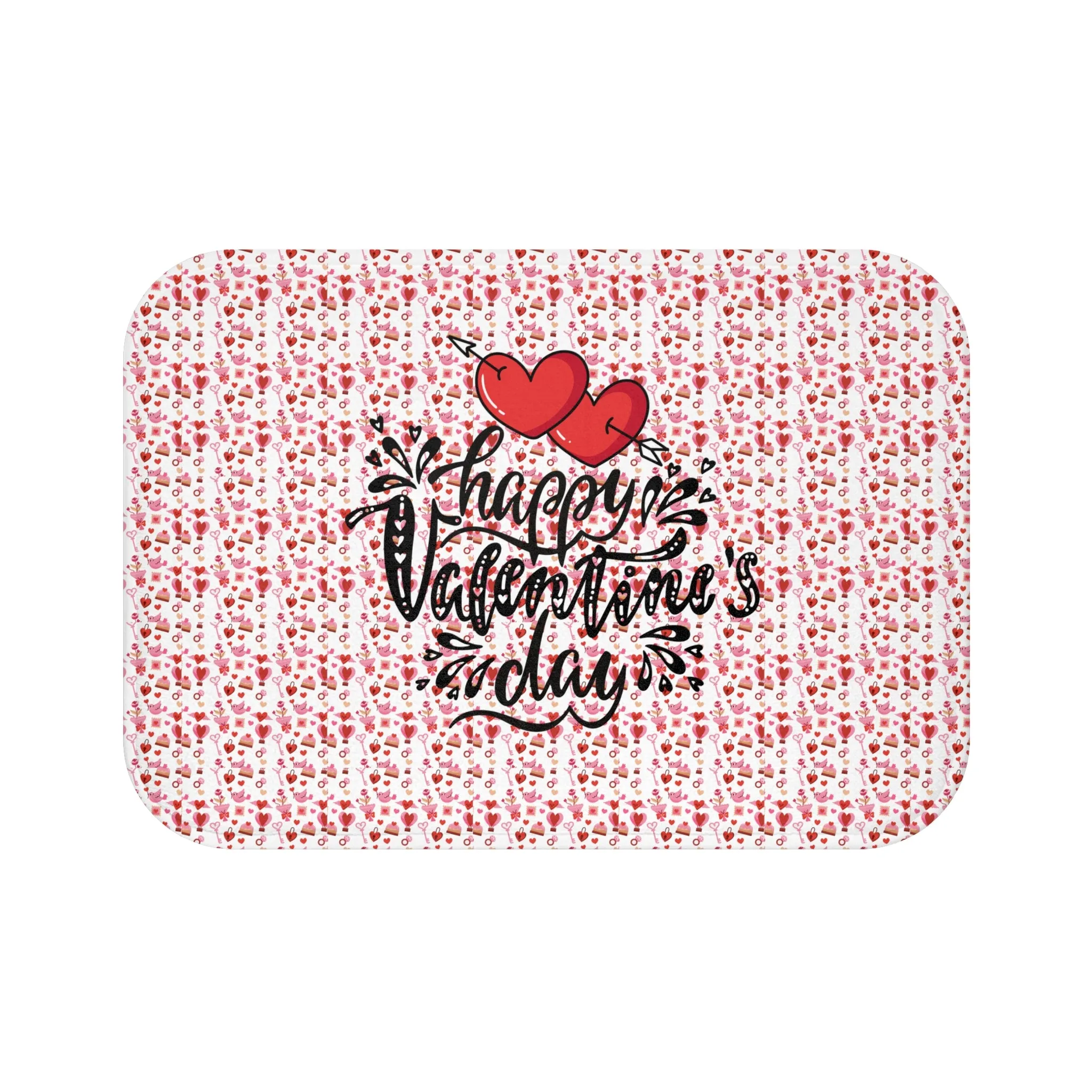 Happy Valentines Day Bath Mat