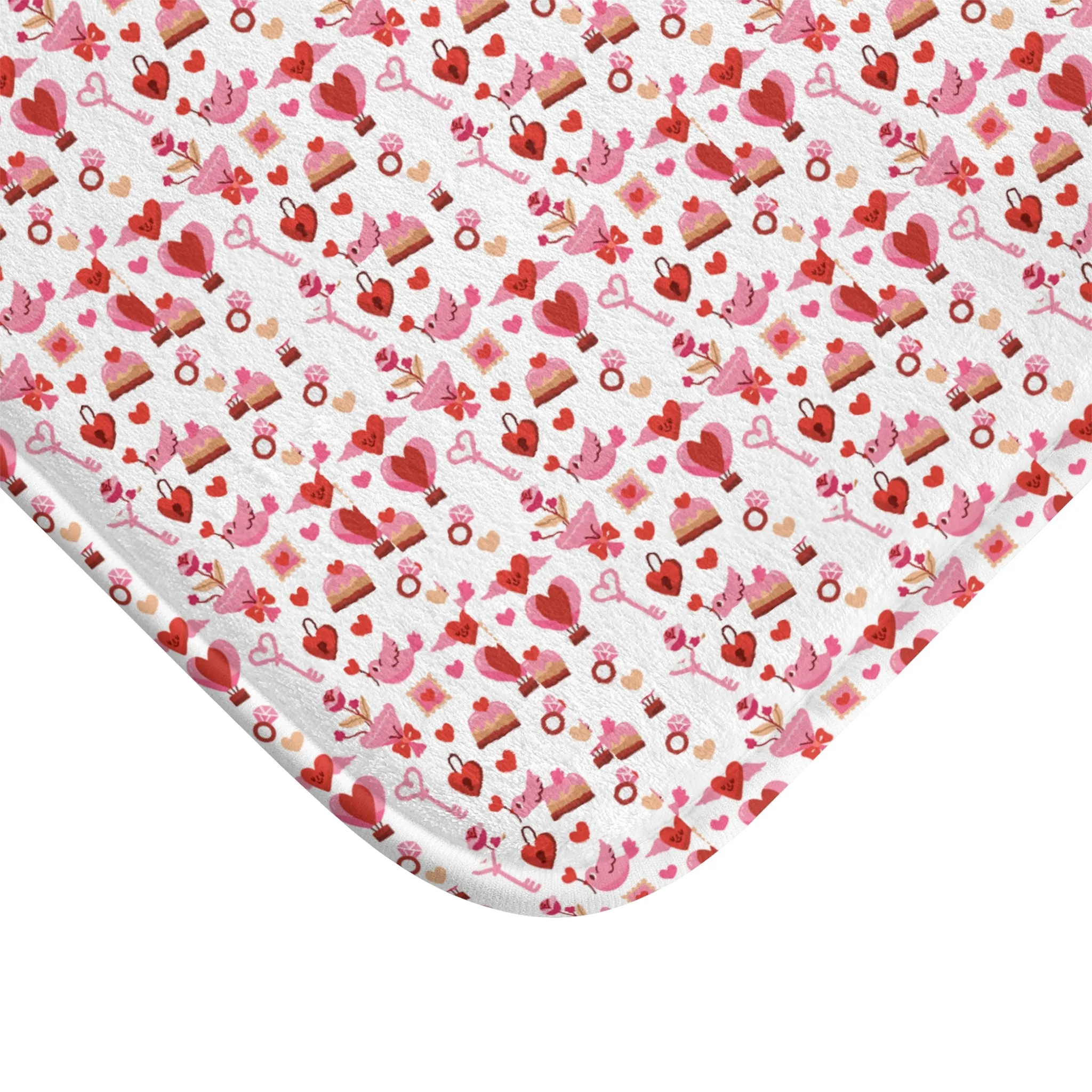 Happy Valentines Day Bath Mat