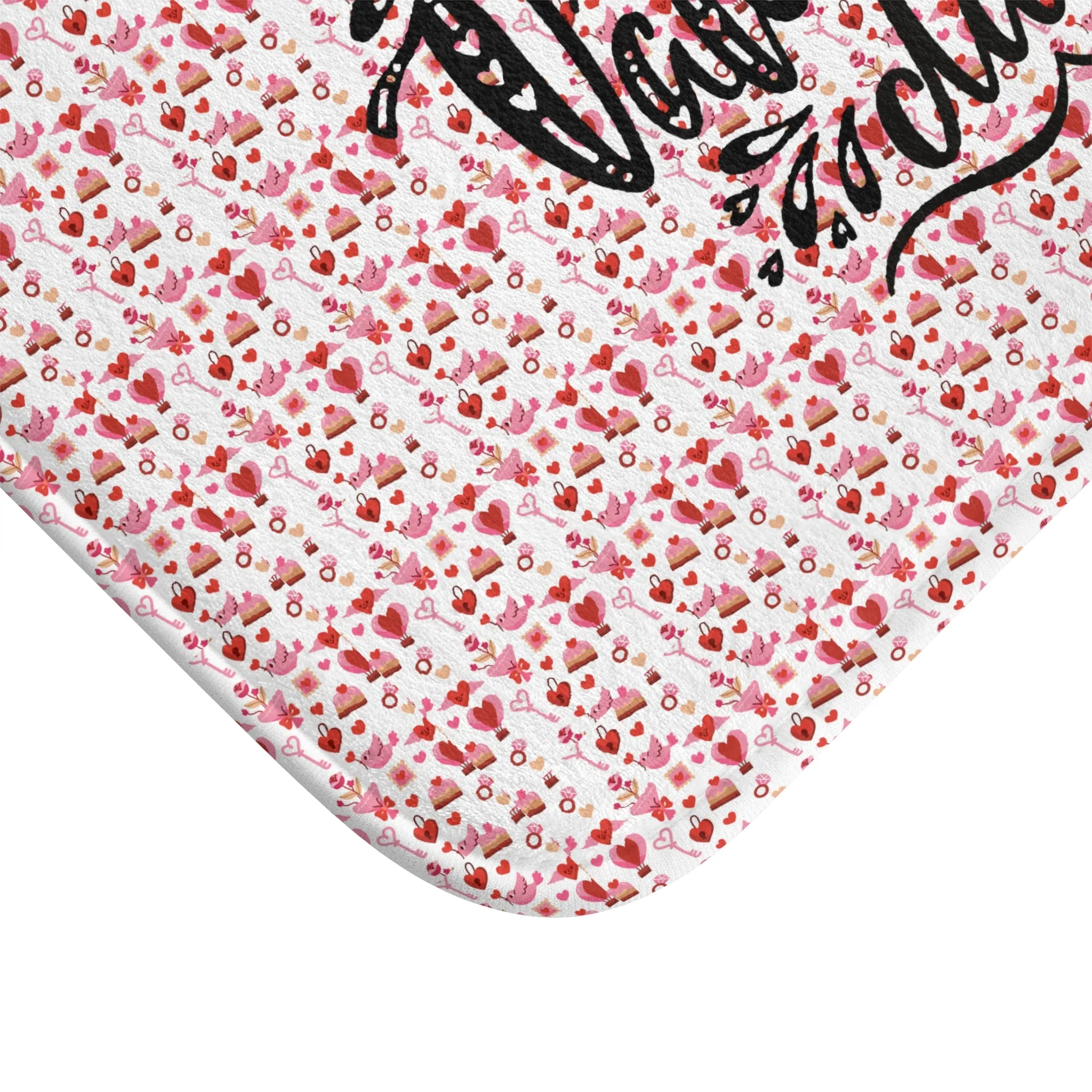 Happy Valentines Day Bath Mat