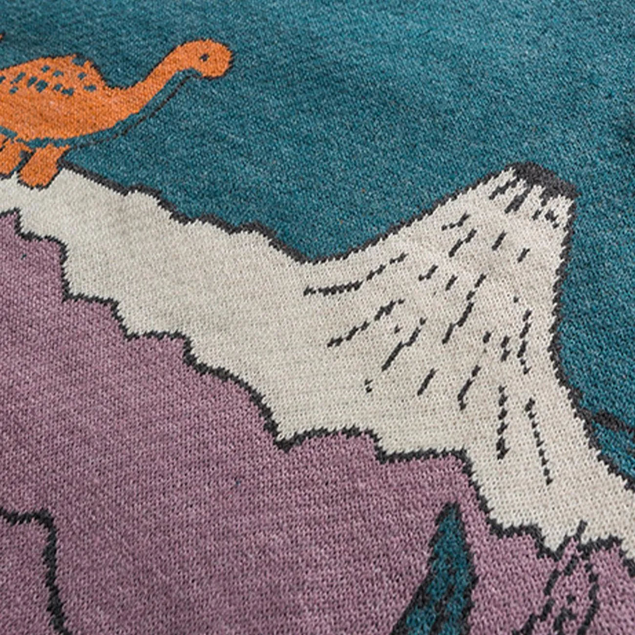 Harajuku Cartoon Little Dinosaur Sweater - Roar into Style with Adorable Chic 🦕💫