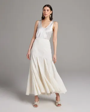 Harlequin Skirt in Silk / Linen