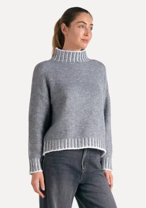 Harley Turtle Neck Sweater - Charcoal