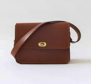Harpers Italian Leather Mary Shoulder Bag in Tan