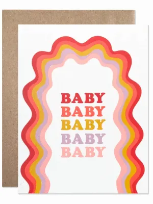 Hartland Brooklyn Card - Baby Rainbow Squiggle