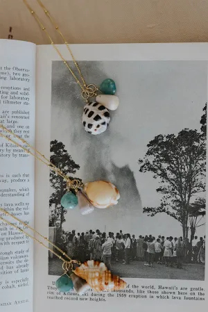 Hawaiian Shell Pile Necklaces - Grandidierite