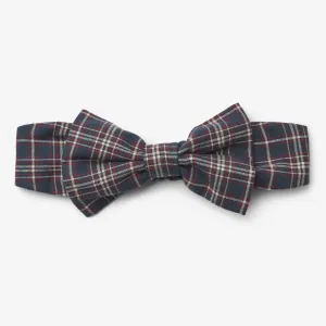Headband Bow Alba - navy check