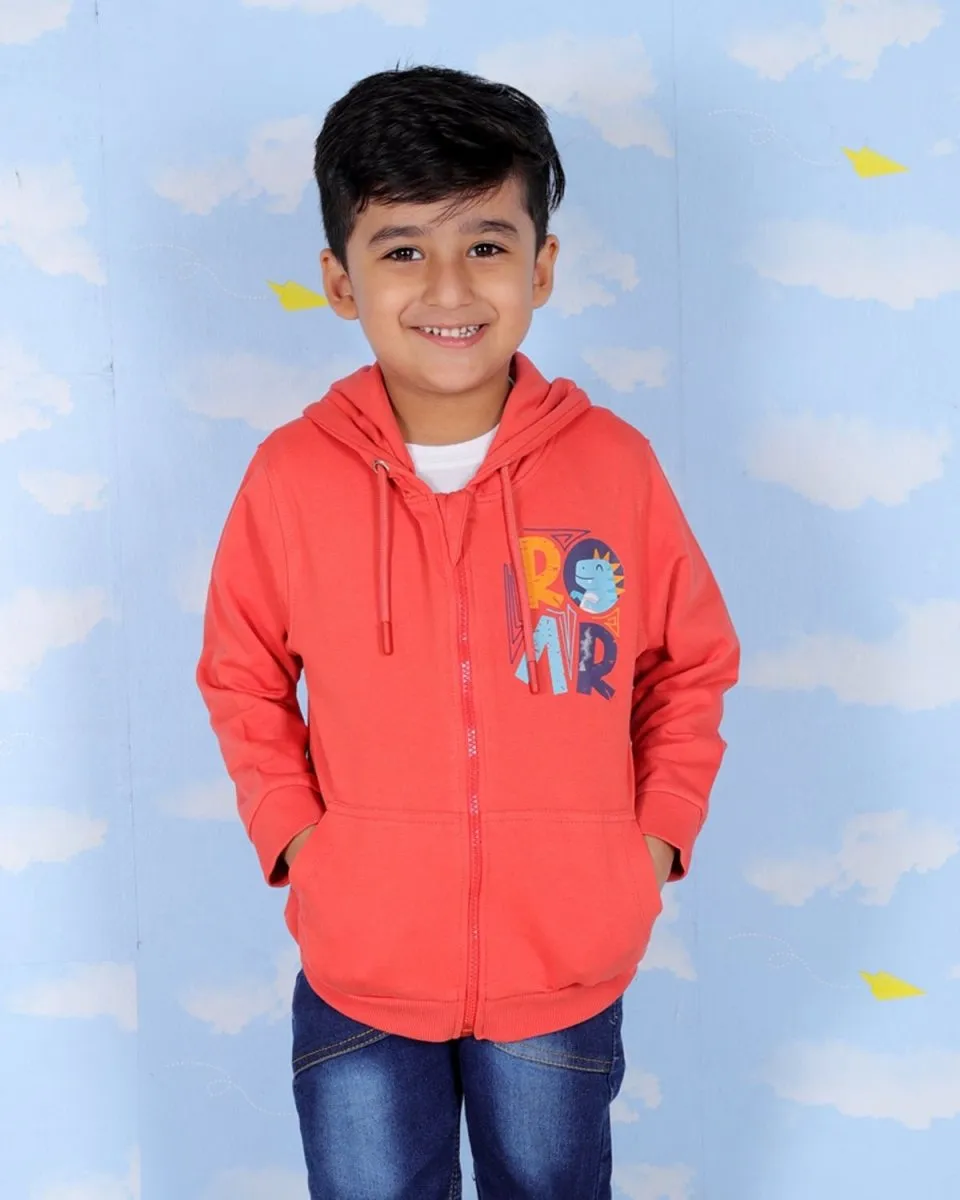 Hear The Dino ROAR Zipper Hoodie