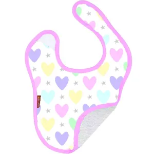 Heart and Star Plush Bib