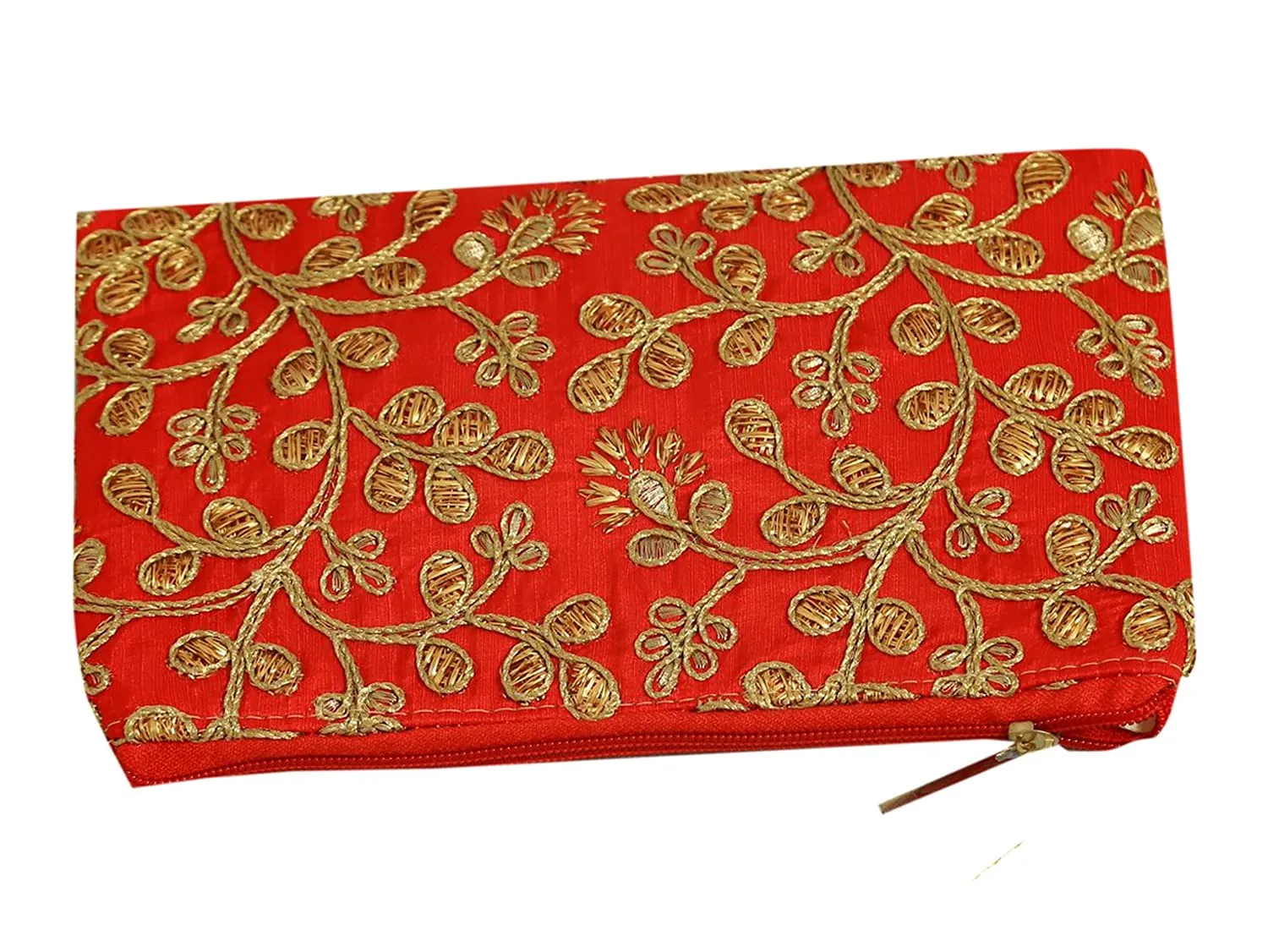 Heart Home Embroidery Women Hand Purse Wallet For Party, Wedding, Dating (Red) (HS39HEARTH022020)