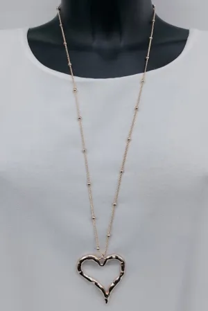 Heart Pendant Artificial Chain