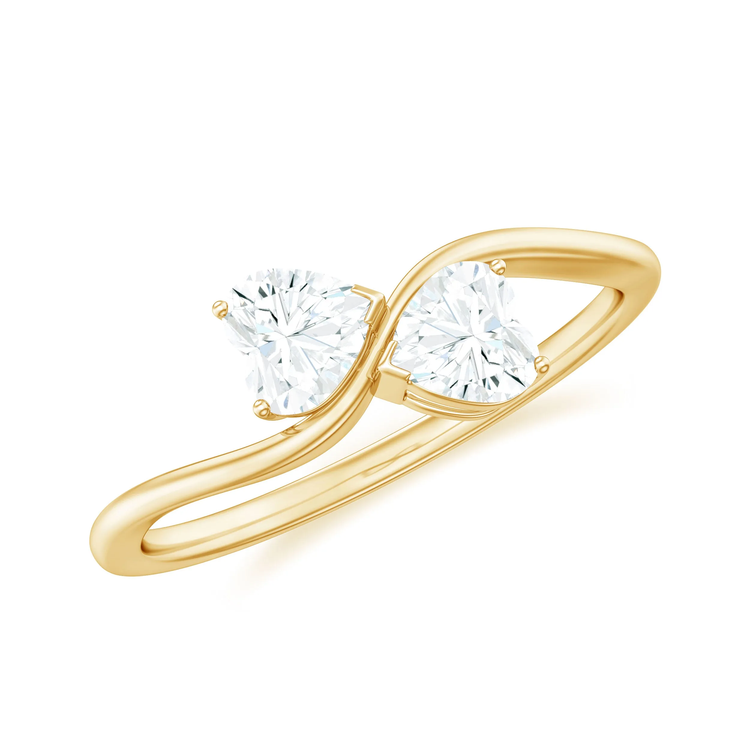 Heart Shape Lab Grown Diamond Toi Et Moi Promise Ring