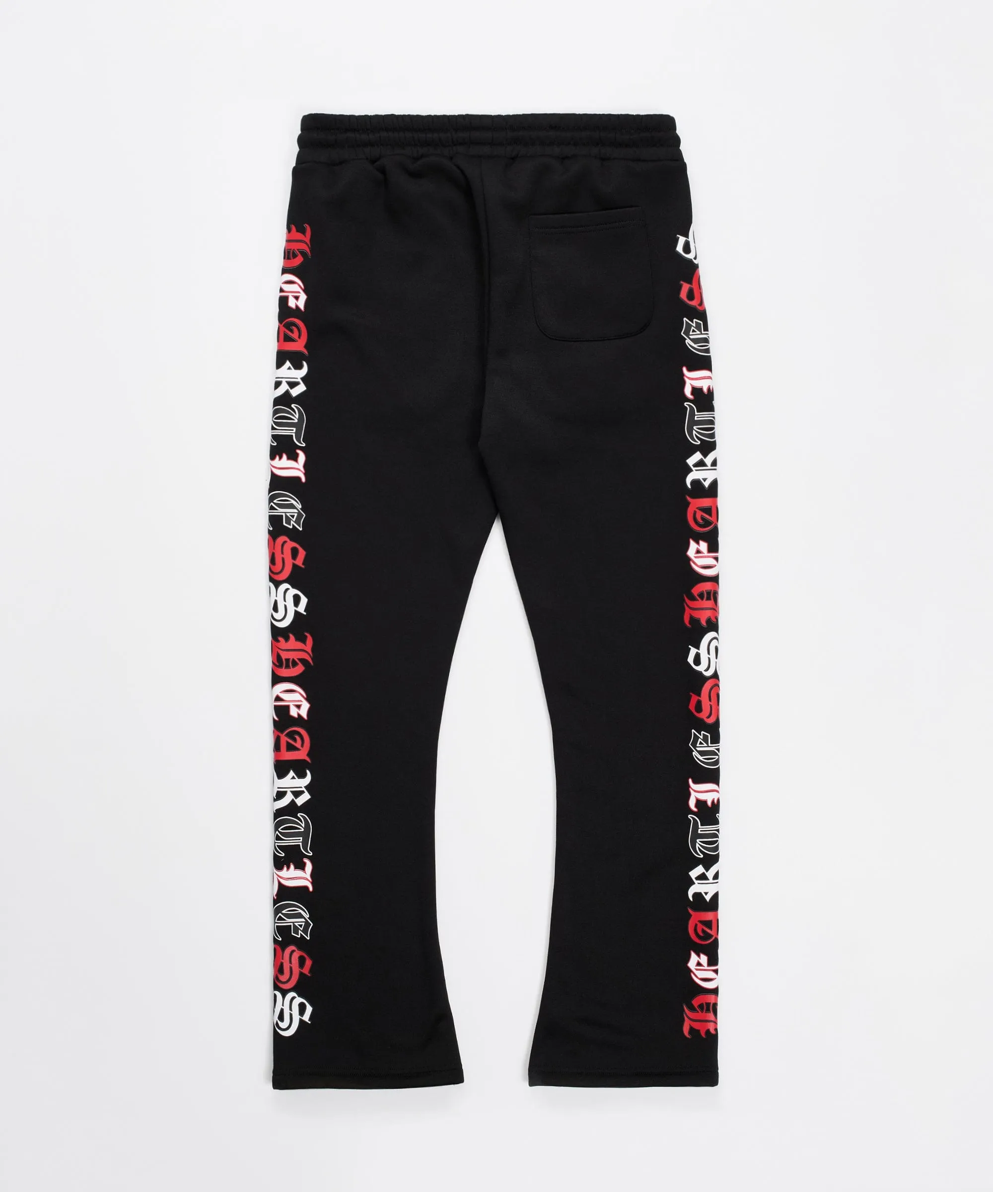 Heartless Flare Fleece Pant - Black
