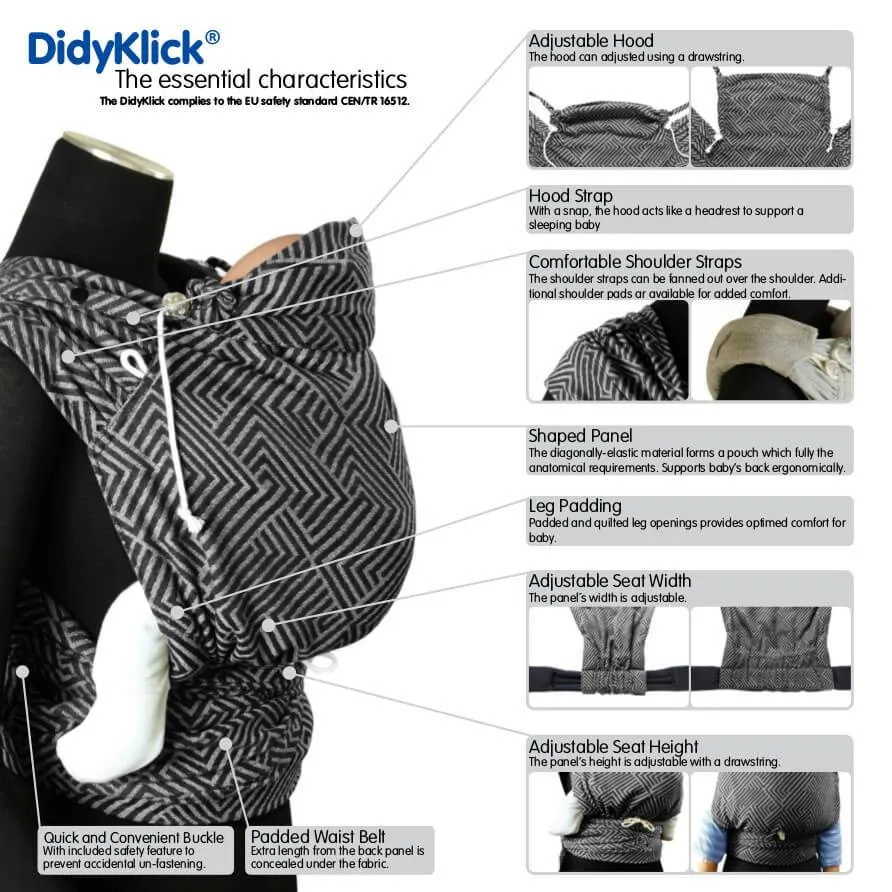 Hearts Malachite DidyKlick Half Buckle by Didymos
