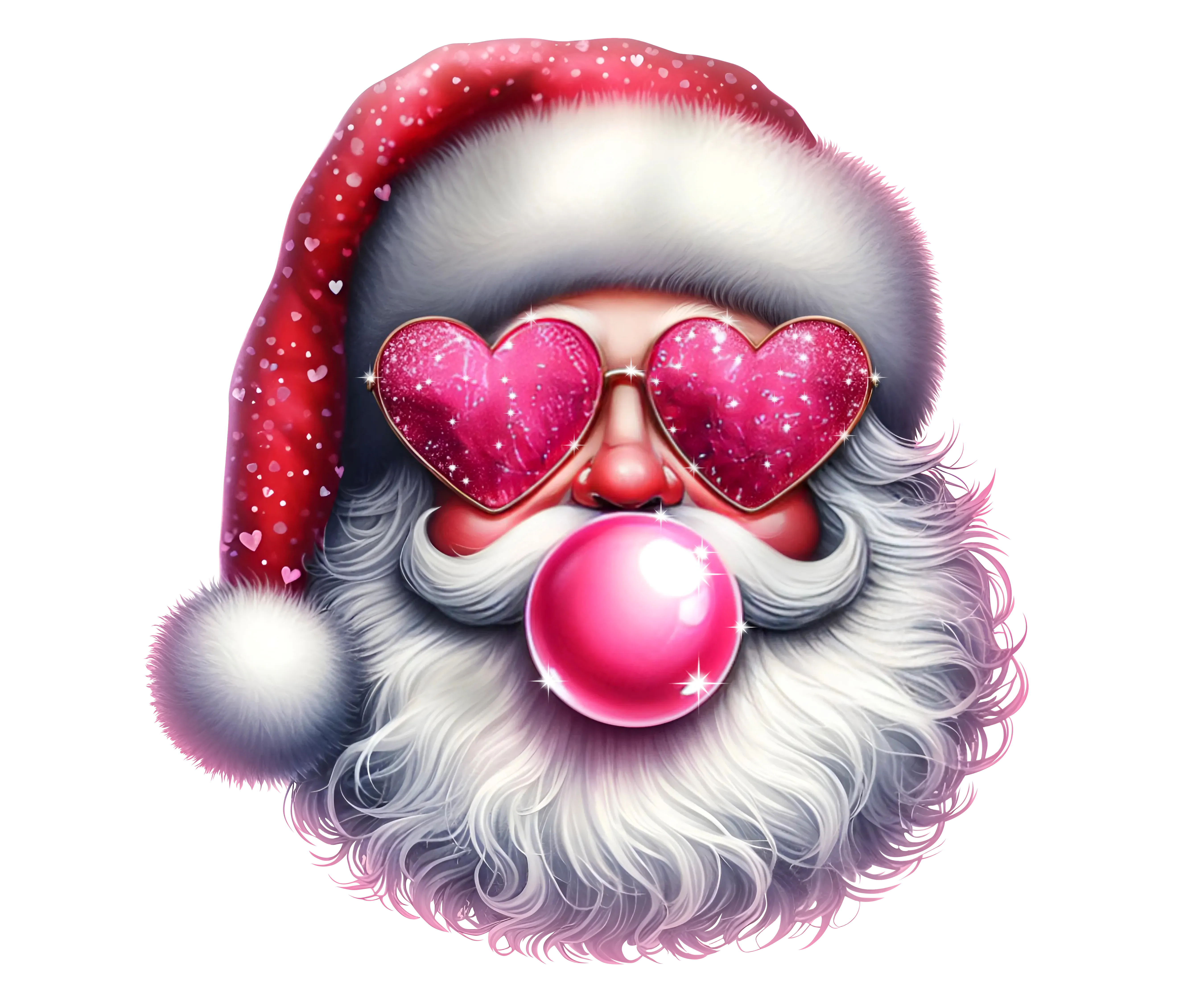 Heat transfer, Christmas santa, press and peel, made to order