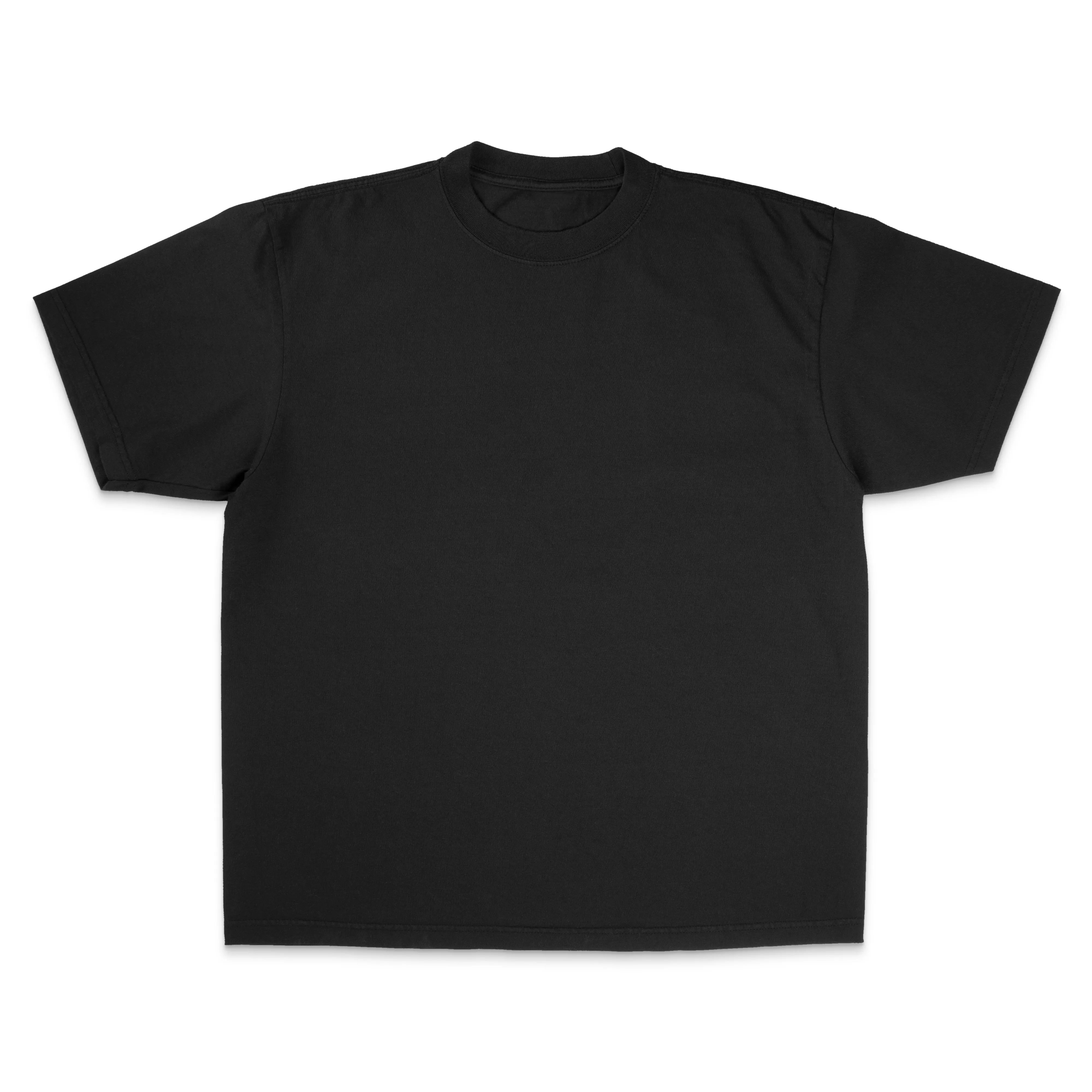 Heavyweight Garment Dye Short Sleeve Tee - Black